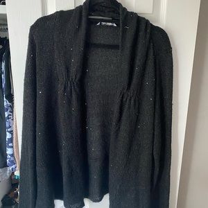 Black sequin cardigan size XL